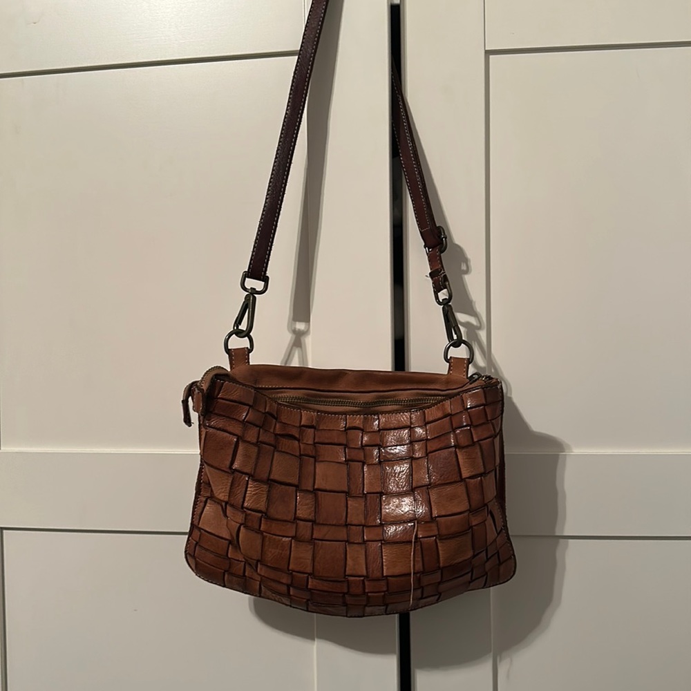 Costanza Rota Woven distressed leather